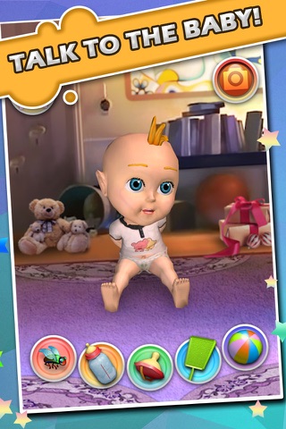 My Talking Baby Care 3D - kids games screenshot 2