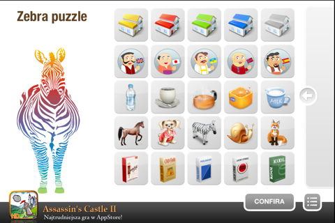 The Zebra Puzzle Free screenshot 2