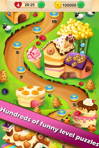 Cookie Splash - The #1 Free Pop Match 3 Game. Play with dating to-day screenshot 2