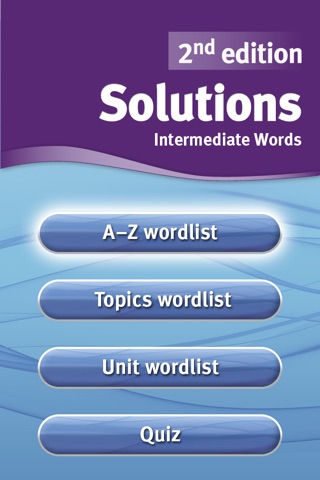 Solutions 2nd edition Intermediate Words screenshot 2