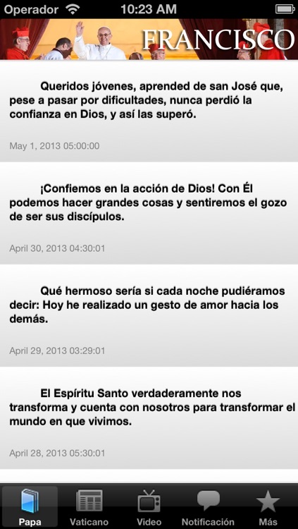 Mensajes de Francisco - Catolicapp.org