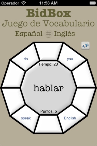 Vocabulary Trainer: English - Spanish screenshot 2