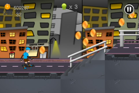 City Street Skateboard Race Skater Jumping Adventure Free screenshot 4