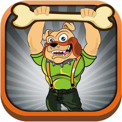 Dog Bone Weight Lift Mania - Animal Body Building Race World Free Icon