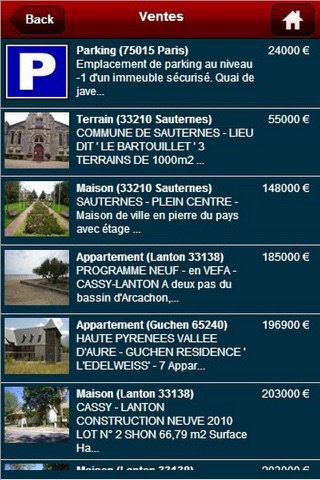 Victor Baguès immobilier screenshot 2