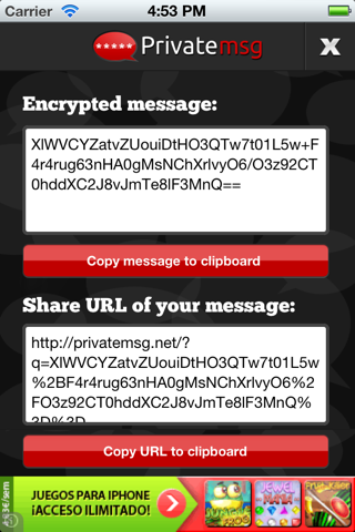 PrivateMSG - Encrypt & decrypt your private texts screenshot 2