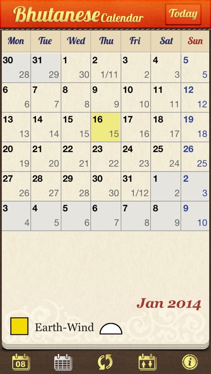 Bhutanese Calendar