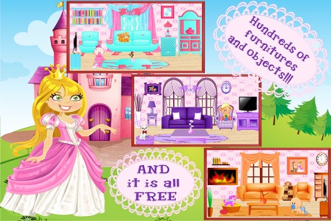 Princess Doll House Design Game screenshot 2