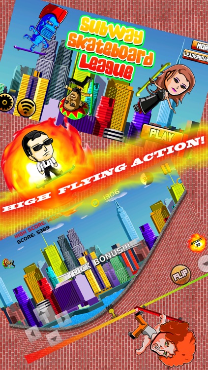 Subway Skateboard League Pro HD