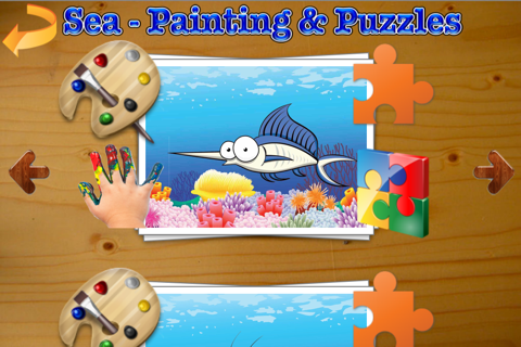 Puzzle & Disegni da colorare - Oceano (per bambini di tutte le età) screenshot 2