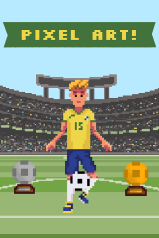 Super Soccer - World Champion 8 Bit Soccer Ball Juggling Free Sports Game screenshot 3