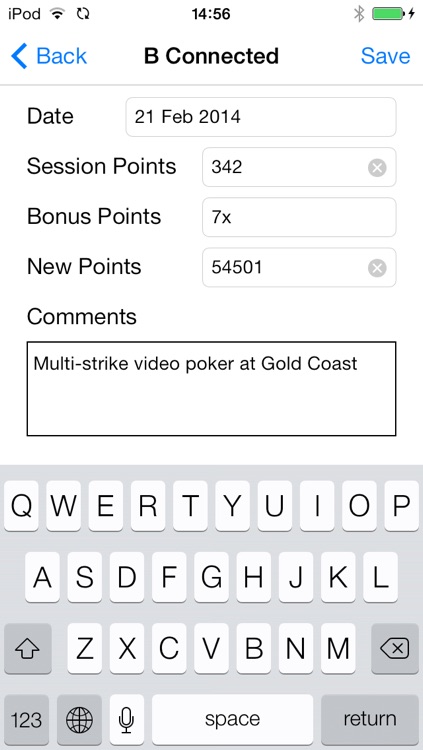 Casino Comp: slot point tracker for Las Vegas players clubs