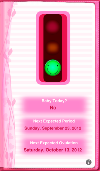 Maybe Baby 2013 Lite - Fertility / Ovulation Diary, Period Tracker, Menstrual Calendar, Pregnancy & Gender Prediction Screenshot 1