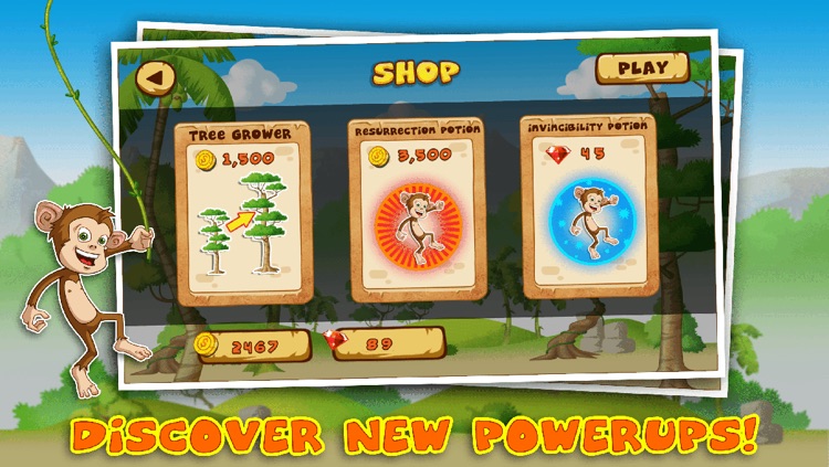 Banana Monkey Blast - Rope Swing In The Jungle HD screenshot-3