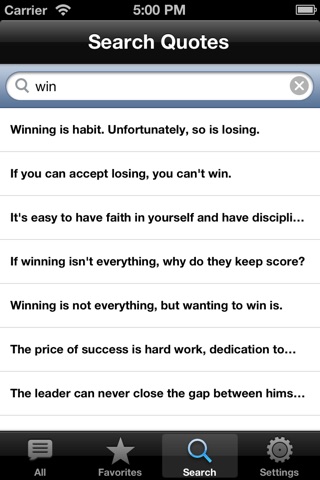 Vince Lombardi QuickQuotes screenshot 3