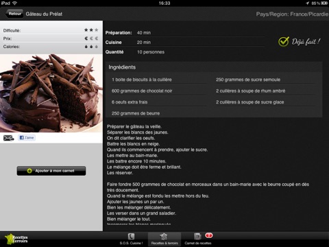 Recettes et Terroirs par Pierre Marchesseau screenshot 4