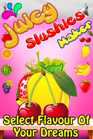 Juicy Slushies Maker - Kids get ready to make your own Smoothie Slush with Ice Cubes and colorful Juice Flavours like (orange,mango,grapes,banana,strawberry,cherry,watermelon) screenshot 2