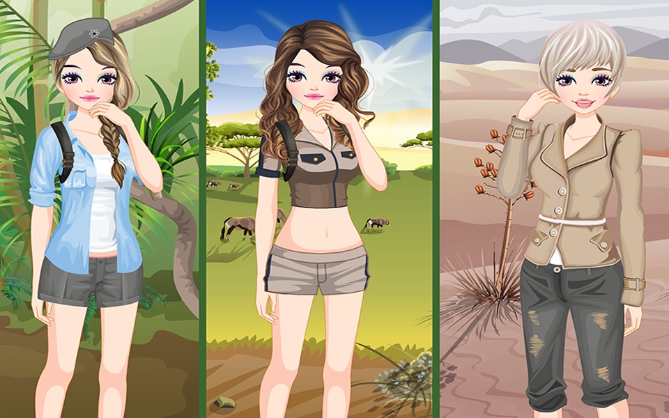Safari Girls - Girls Games screenshot 3
