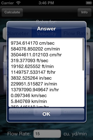 Flow Rate Calculator screenshot 3