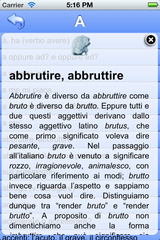 Come Cavolo si dice? - L'app che ti toglie i dubbi sulla lingua italiana screenshot 4