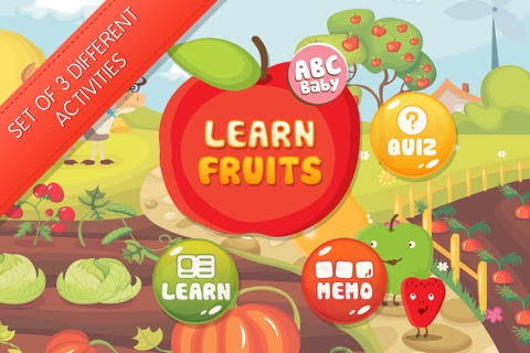 Learn Fruits - Set of Educational Games for Kids screenshot 3