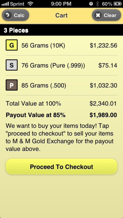 Gold Calc: Precious Metals Calculator screenshot-3