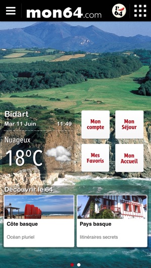 Mon64 guide des vacances en Béarn Pyrénées et Pays basque(圖1)-速報App