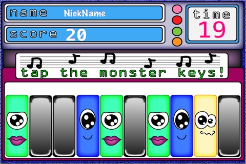Cute Monster Piano Keys screenshot 2