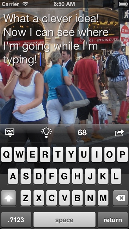 Walk n Type ~ camera and notepad at the same time