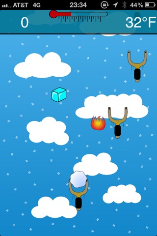 SlingBall - Slingshot Snowball screenshot 2