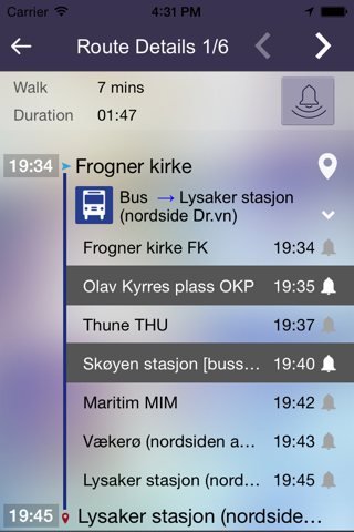 Ontimely-Oslo, norway RuterReise reiseplanlegger,ruter.no rutetider, sanntid planlegg, reise sok i kartet, Free screenshot 4