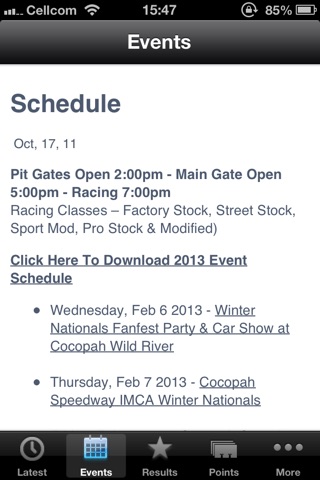 Cocopah Speedway screenshot 3