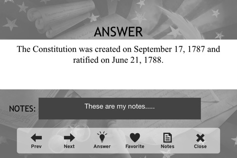 The U.S. Constitution - Flash Card Trivia screenshot 4