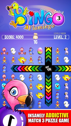 Flamingo Bingo FREE - Match 3 Three Puzz