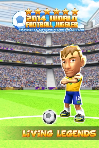 2014 World Football Juggler - Soccer Champions 3D Freestyle Action! screenshot 4