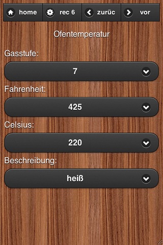 Cooking Converter Quick and easy convert ingredient weights, volumes, and temperatures. screenshot 4