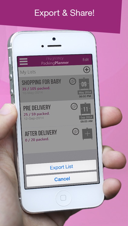 Pregnancy Packing Planner screenshot-4
