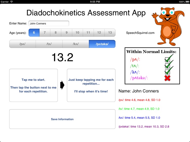 Diadochokinetics Assessment App