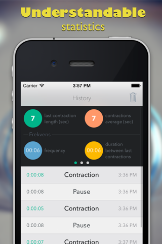 Time it baby - Contractions and Labor Timer screenshot 2