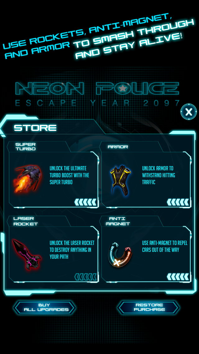 A Neon Police Escape Chase Future Sprint Battle Free Version HDのおすすめ画像4