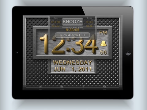 Clock 3D Metal HD screenshot 3