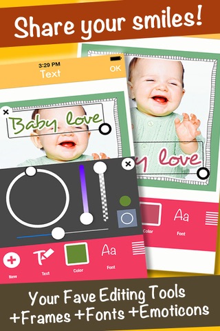 SmileyGram - Photo Edit with Emoticons, Frames, and Fonts screenshot 4