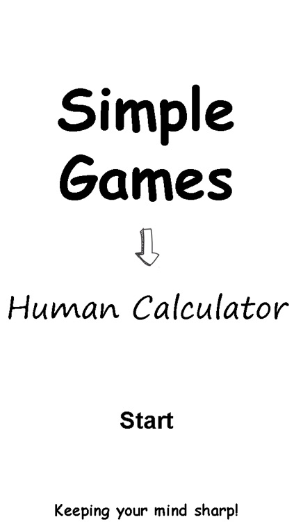 SimpleGames - Human Calculator