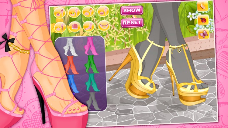 High-heeled shoes designer