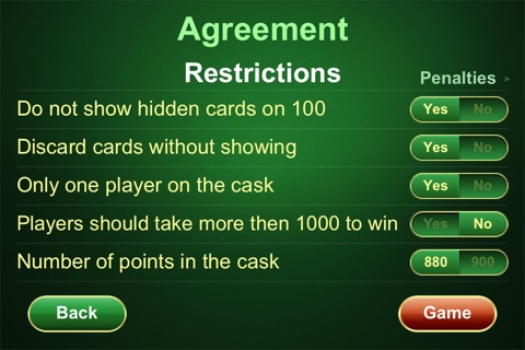 Карточная игра 1000. screenshot 3