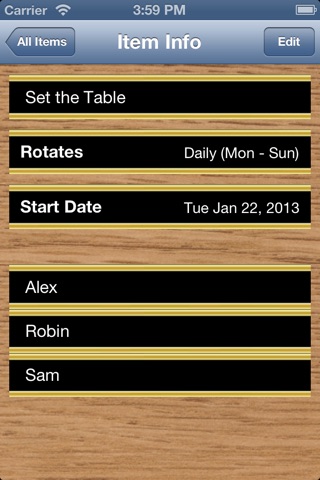 Whose Day Lite - Keep Track of Rotating Assignments - Lite Version screenshot 2