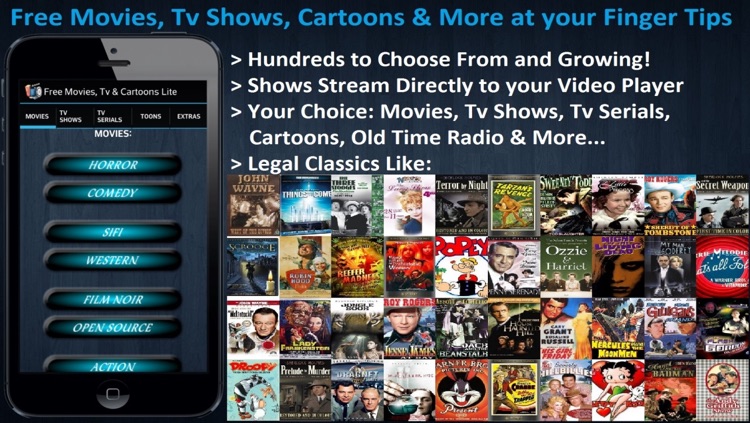 Free Movies, Tv & Cartoons Lite