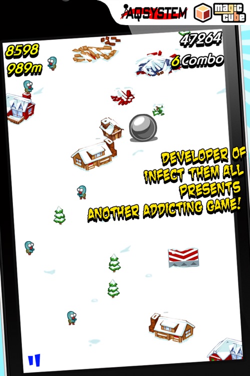 Squish The Zombies - Fun Time Killer Game with snowball screenshot-3