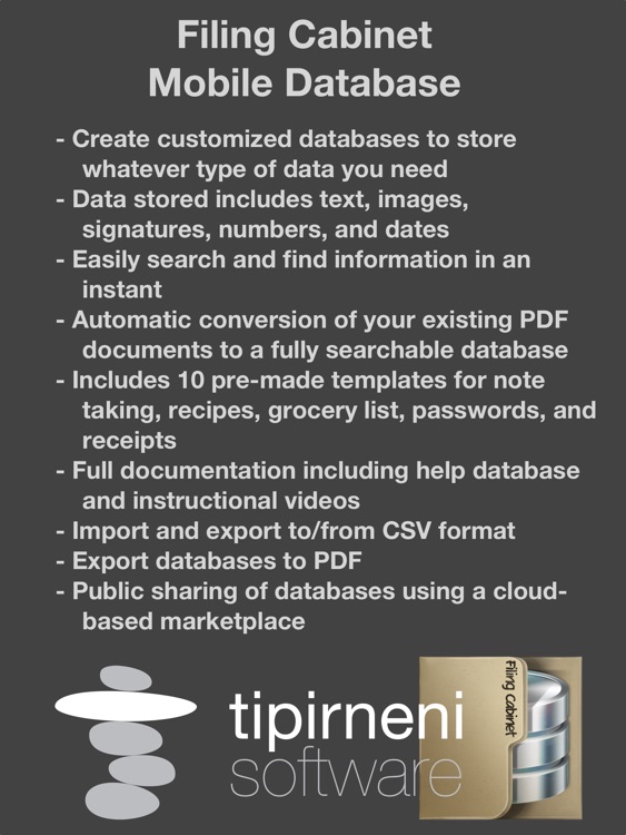 Filing Cabinet Free - mobile database