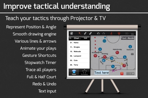 CoachNote  Football & Rugby ( Austrailian, American, Arena, England, Gaelic, Under Water, Touch ) : Sports Coach’s Interactive Whiteboard screenshot 3